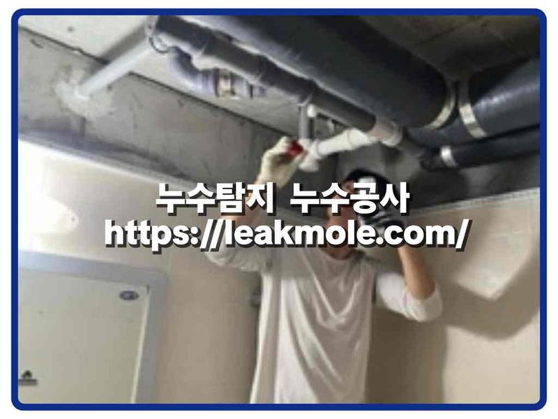 누수탐지 현장 작업 사진 3