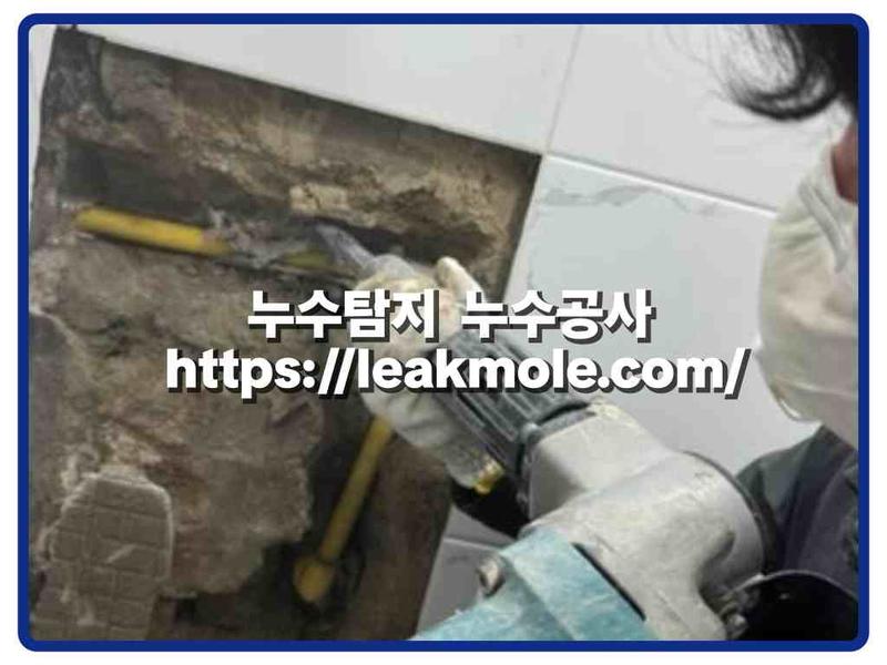 누수탐지 현장 작업 사진 11